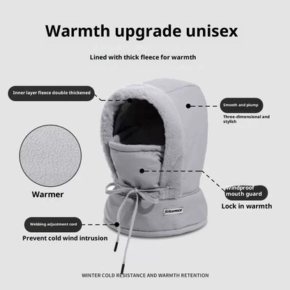 Cold-proof Ushanka Thick Mask Integrated Wind-proof Cap