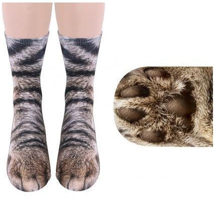The Feline Paw: 3D Animal Paw Cute Long Socks