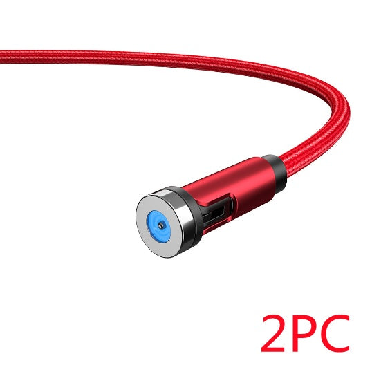 540° Rotating Magnetic USB-C Charging Cable | Fast Charge Magnetic Connector for Micro USB & Type-C