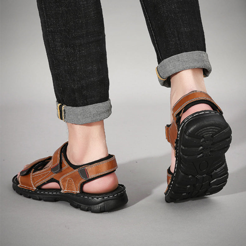 Easy Transition: Summer Men’s Velcro Sandals & Slippers