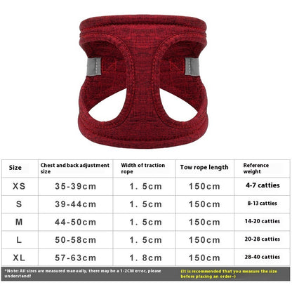 Dog Walking Dog Rope Leash Vest Style