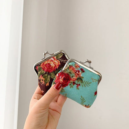 Retro Mini Canvas Coin Purse