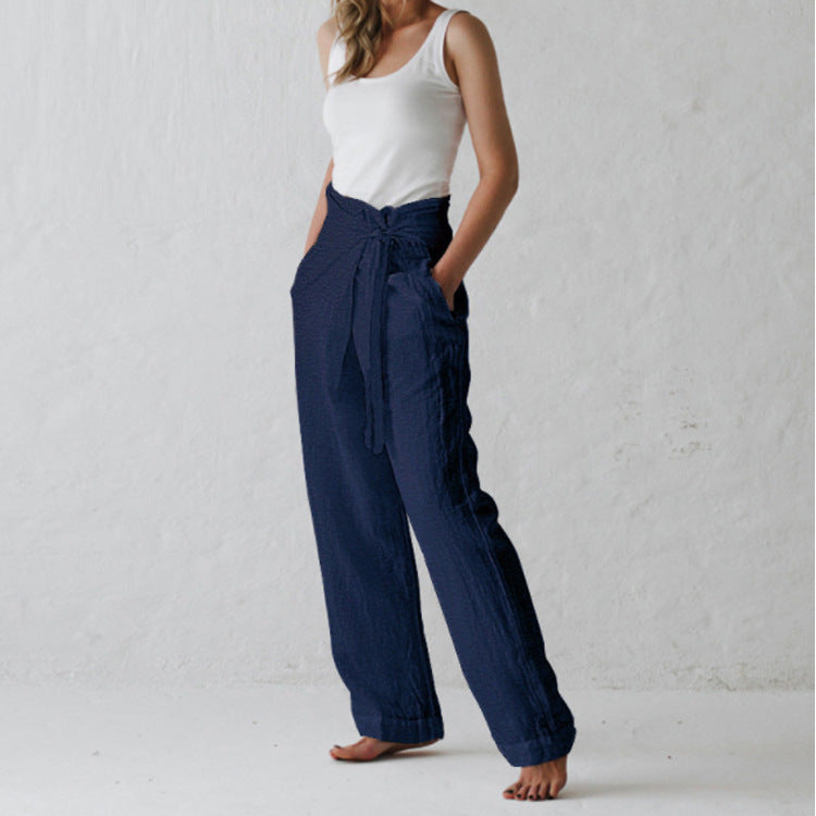 Temperament wide-leg casual pants