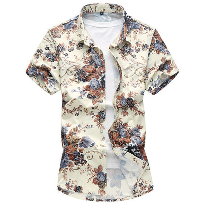 New Mens Floral Shirt Lush Botanical Sophistication