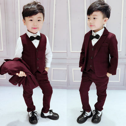 The Executive Trio: Boys’ Signature Three-Piece Formal Suit