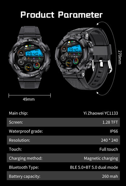 The Oxygen Link: Sleep & Bluetooth Calling Health Watch