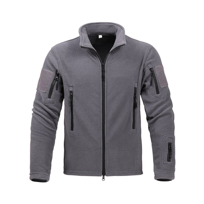 Mens Fleece Jacket Thickened Warm Coat Insulated Reliability