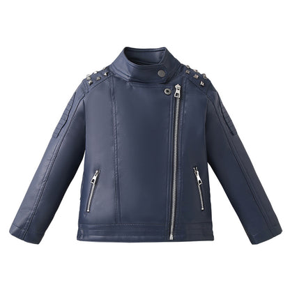 The Minimal Leather: Fashion Casual Solid-Color Leather Jacket