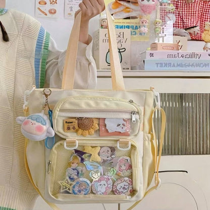 Fashion Personality Preppy Girl Large Capacity Totes