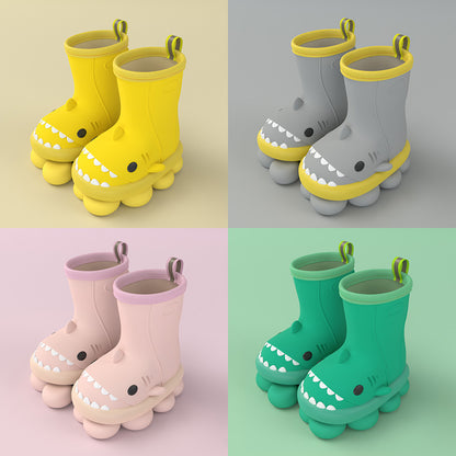 Shark Attack: Children’s Cartoon Waterproof Rain Boots