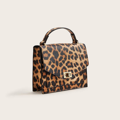 European And American Style Leopard Print Handbag Clutch Street Retro