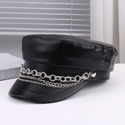 Artistic Retro Personality Light All-matching Peaked Cap