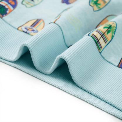 The Azure Melange: Light Blue Melange Sweatshirt Series
