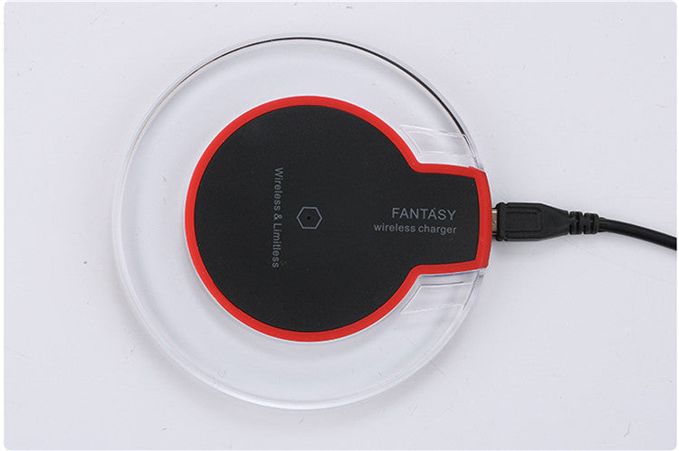 CrystalDock: Round Crystal Wireless Charging Dock with Receiver for Apple & Samsung