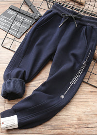 Navy blue integrated velvet
