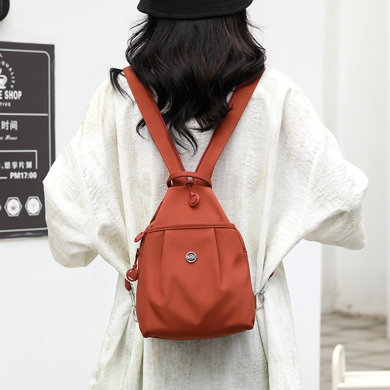 Womens Soft Leather Backpack for College Commute Daily School