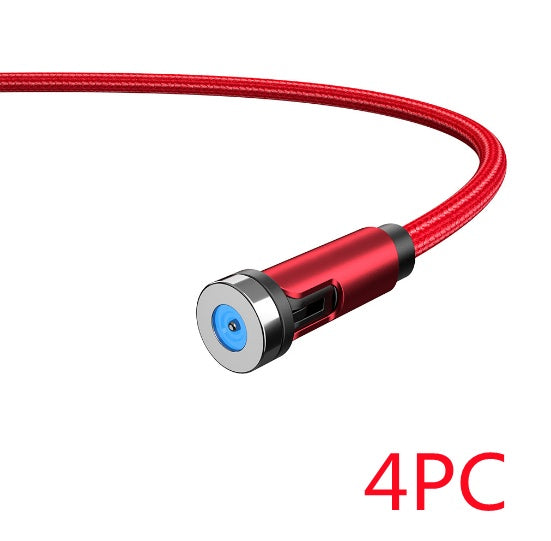 540° Rotating Magnetic USB-C Charging Cable | Fast Charge Magnetic Connector for Micro USB & Type-C