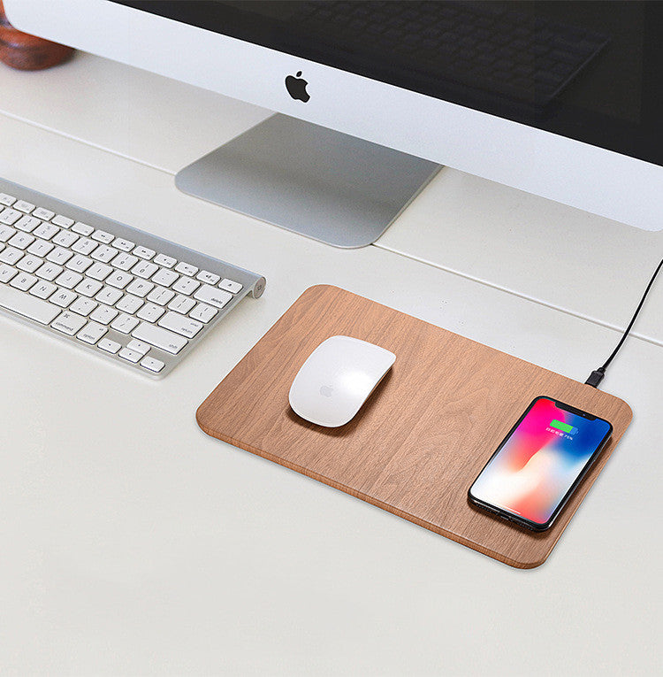 WoodCharge: Handcrafted Natural Wooden Wireless Charging Pad