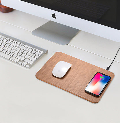 WoodCharge: Handcrafted Natural Wooden Wireless Charging Pad