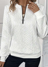 White And Black Zipper