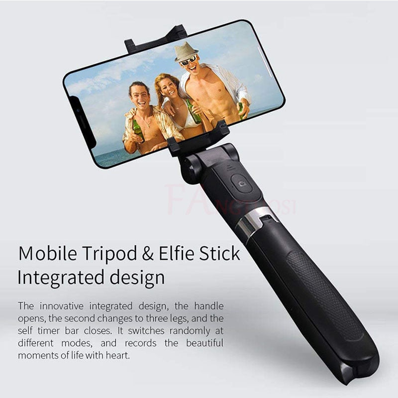 Bluetooth Selfie Stick Tripod | Universal 360° Foldable Live Streaming Bracket for Smartphones