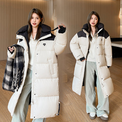 Thick Fashion Overknee Long Down Cotton Jacket Coat