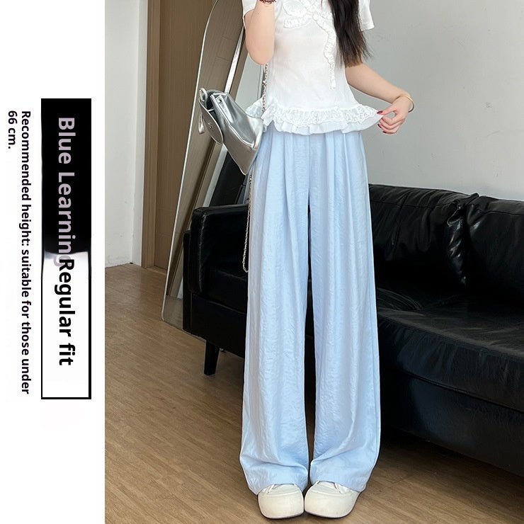 Casual Tall Sweatpants Idle Style White Wide Leg Pants