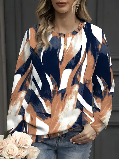 Fashion Casual Printed Long Sleeve Women