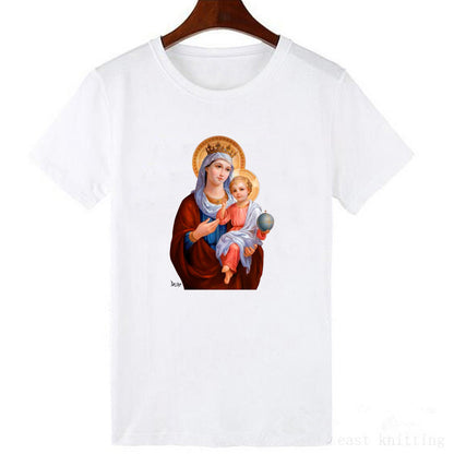 Adam and Eve crewneck T-shirt