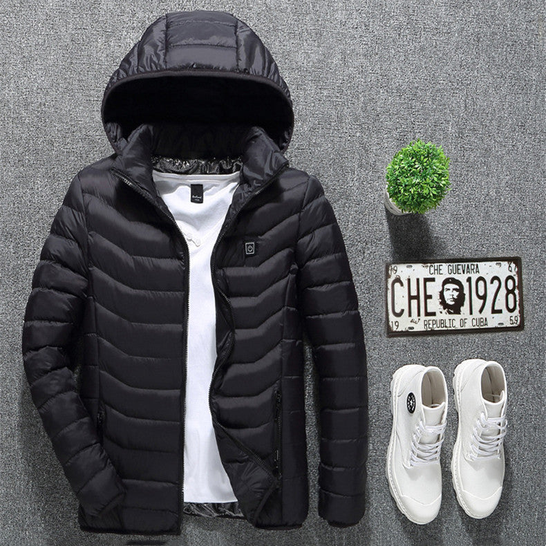 Carbon-Fiber USB Thermal Heated Power Coat