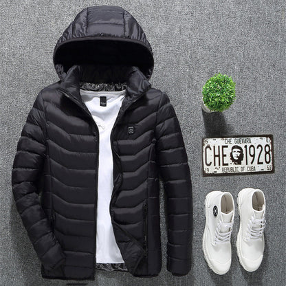 Carbon-Fiber USB Thermal Heated Power Coat