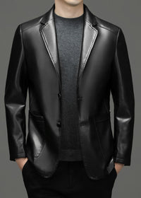 Black Single Leather