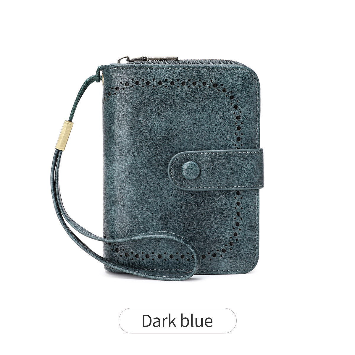 Leopard Print Multifunctional Zipper Retro Small Wallet