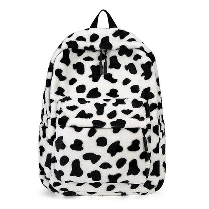 Fall Cute Backpack Student Casual Plush