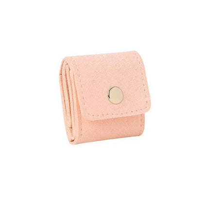 Simple And Convenient Grid Jewelry Mini Microfiber Ring Buggy Bag