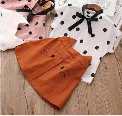 The Summer Collection: Big Bow Silk-Touch T-Shirt & Shorts Set