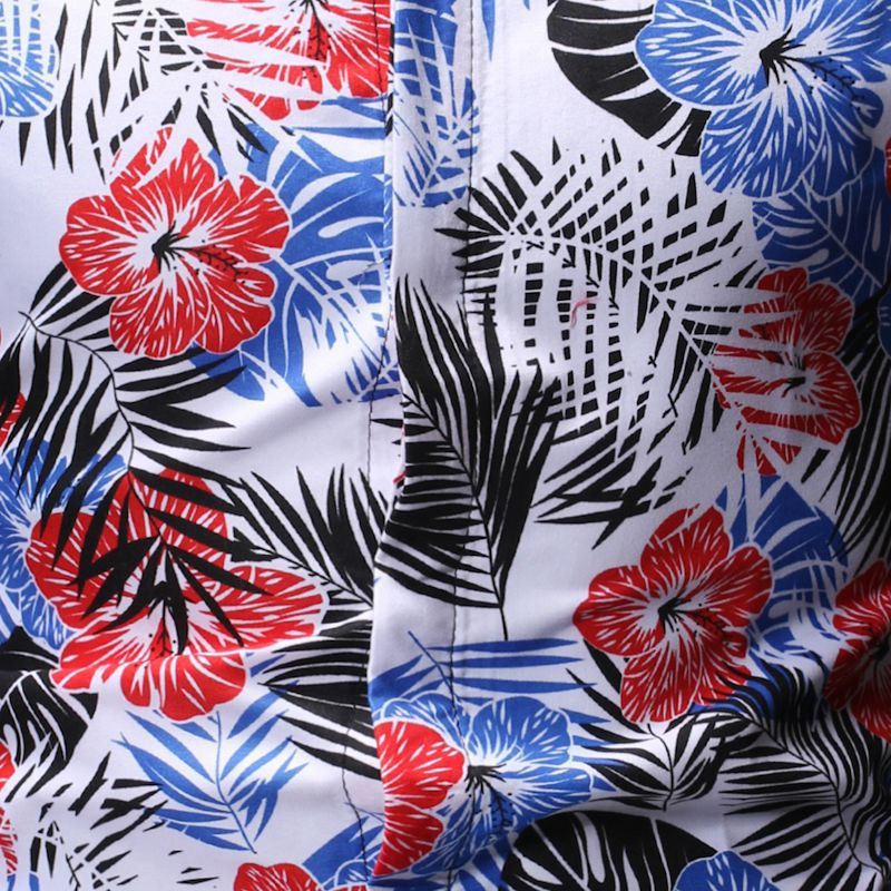 Lush Summer Beach Short Sleeve Floral Fashion Shirt