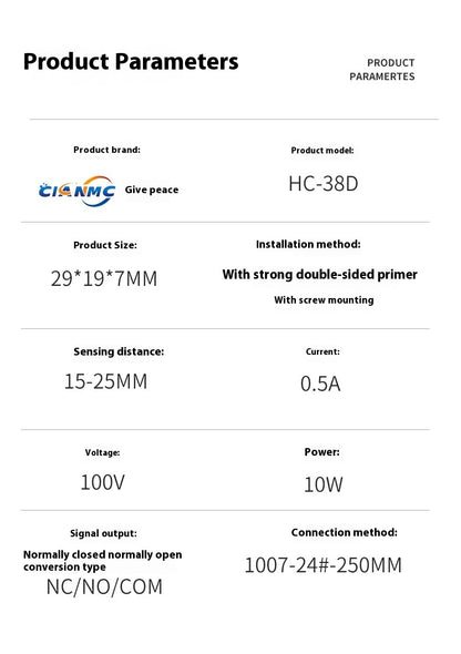 Wooden Door Magnetic Control Alarm Sensor Household