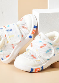 Beige Mesh Surface Shoes