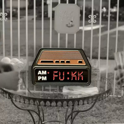 The Heritage Piece: Retro Fashion Electronic Brooch Timepiece
