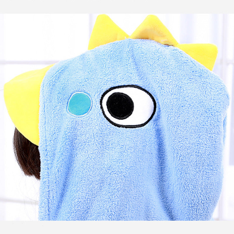 The Absorbent Cloak: Wearable Coral Fleece Hooded Towel