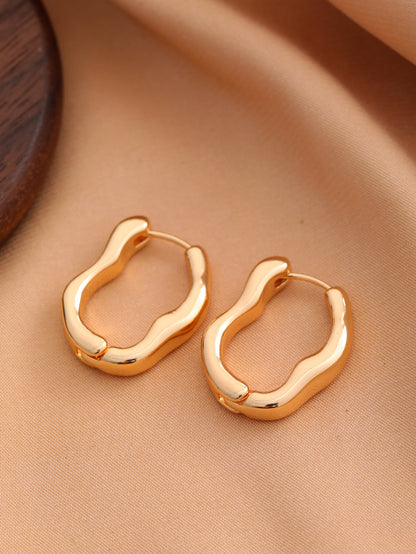 Smooth Geometric Hollow Earrings For Women