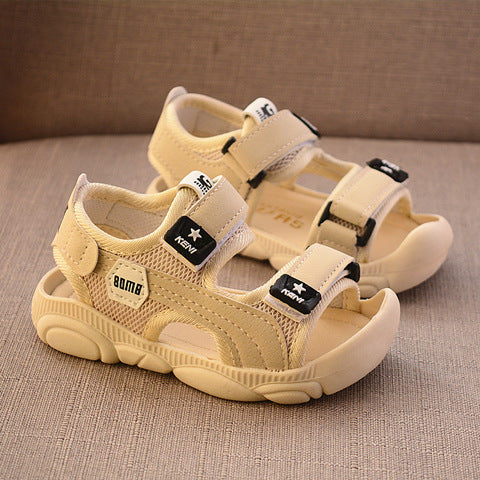 Anti-Kick Shield: Boys’ Soft-Sole Protective Beach Shoes