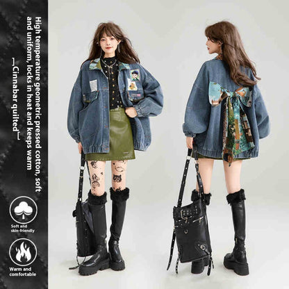 Artistic Denim Jacket For Women