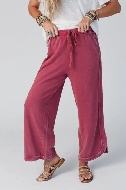 Women's Fashion Casual Wide Leg Leisure Sports Pants