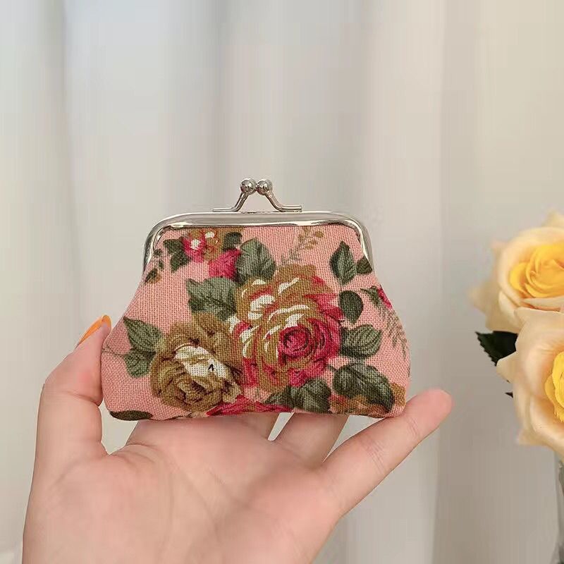 Retro Mini Canvas Coin Purse