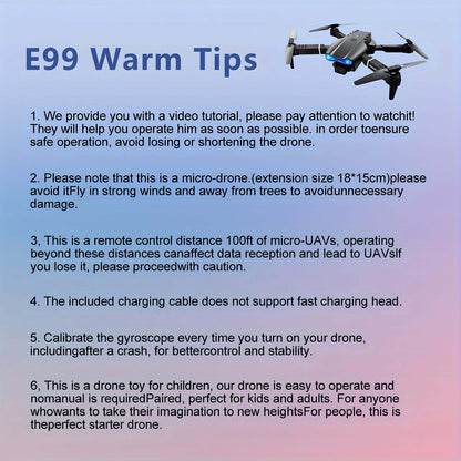 E99 AeroPro: HD Dual Camera Aerial Photography RC Quadcopter Drone