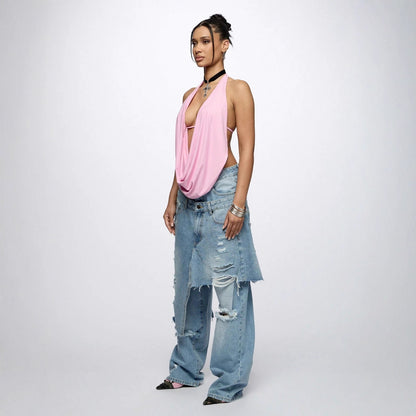 Loose Hip Hop Ripped Beggar High Street Jeans