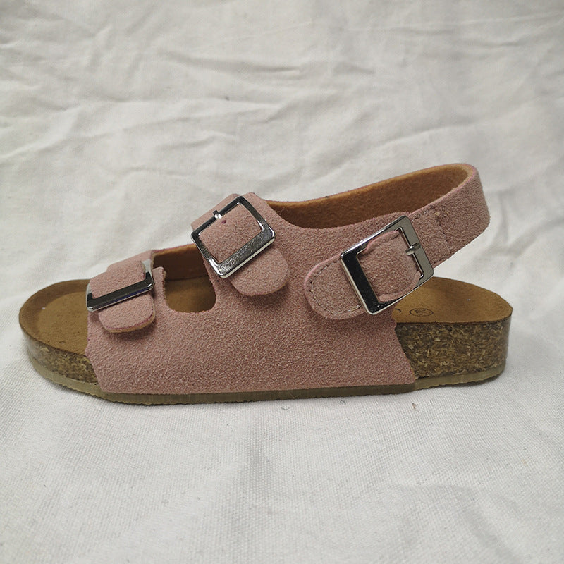 Continental Cork: Cross-Border Velcro Non-Slip Cork Sandals