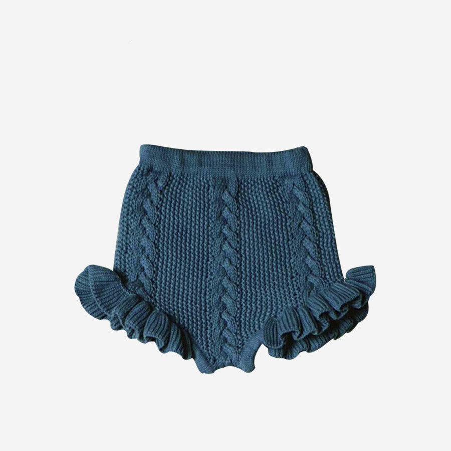Thin Lace Knit Shorts For Girls